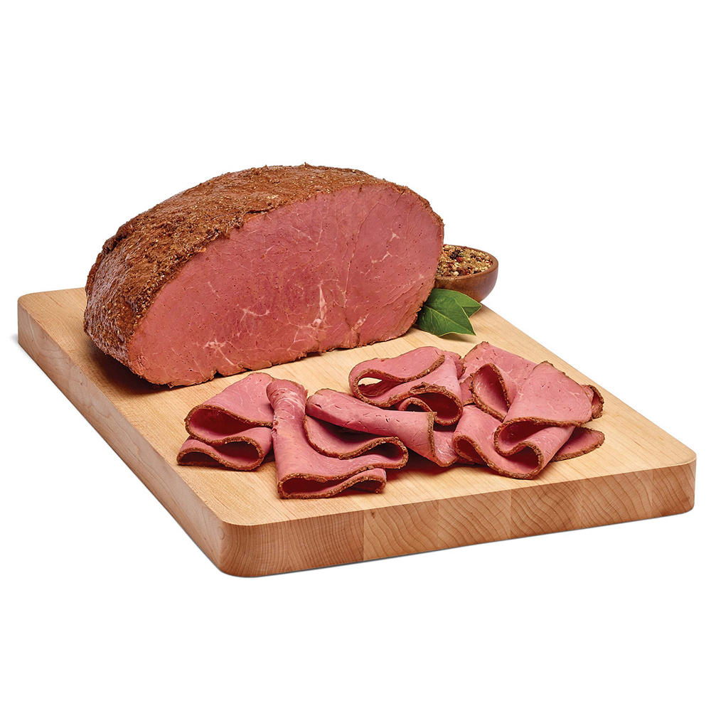 H-E-B Deli Uncured Unsmoked Cooked Pastrami, Custom Sliced, lb