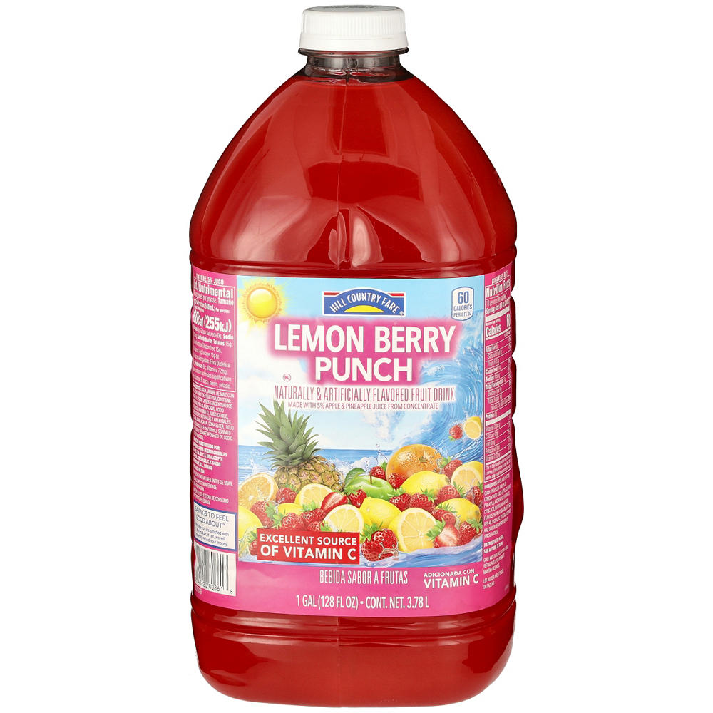Hill Country Fare Lemon Berry Punch, 1 gal