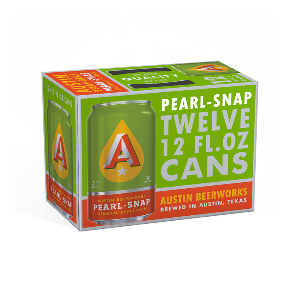 Austin Beerworks Pearl-Snap German-style Pils Craft Beer 12 pk Cans, 12 oz