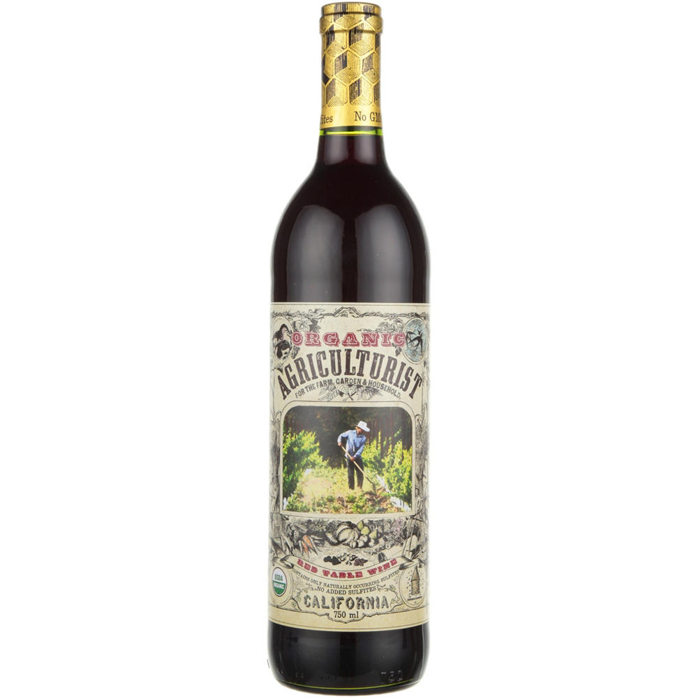 Organic Agriculturist Organic Red Table Wine California Red Wine, 750 mL