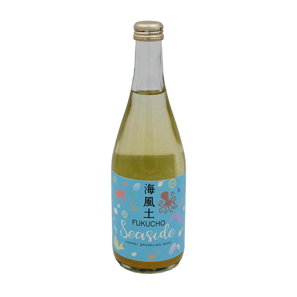 Fukucho Seaside Junmai Sparkling Sake, 500 mL