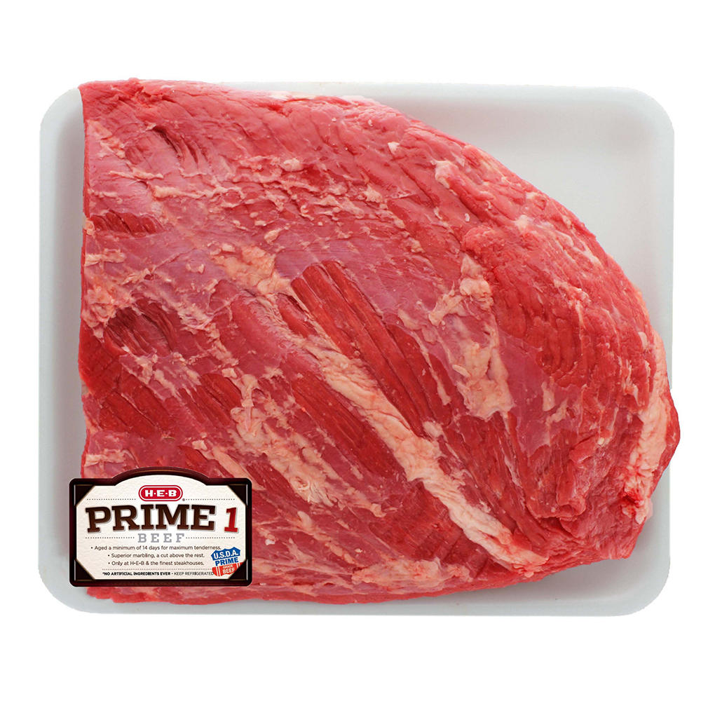 H-E-B Prime 1 Beef Brisket Market Trimmed, USDA Prime, Avg. 4.8 lbs
