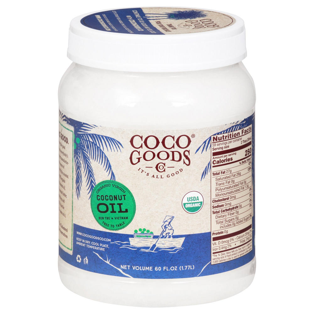 Coco Goods Organic Coconut Oil, 60 oz