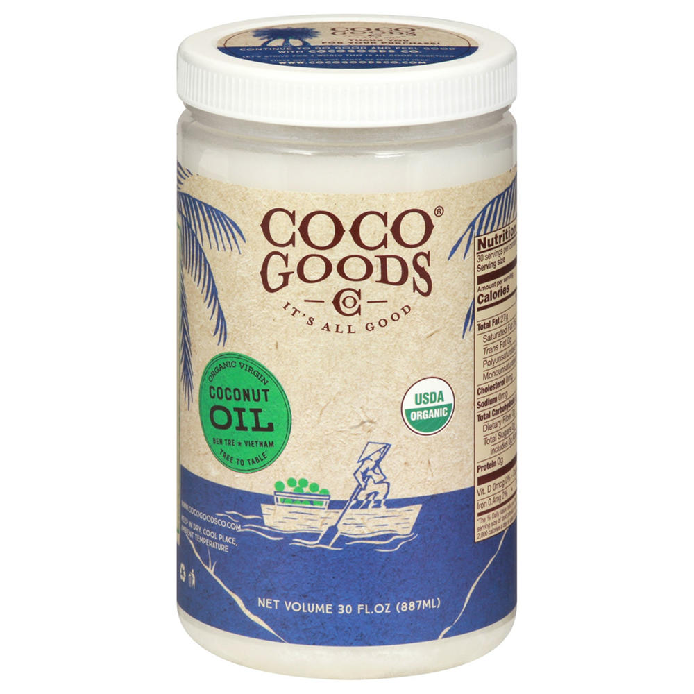 Coco Goods Organic Coconut Oil, 30 oz