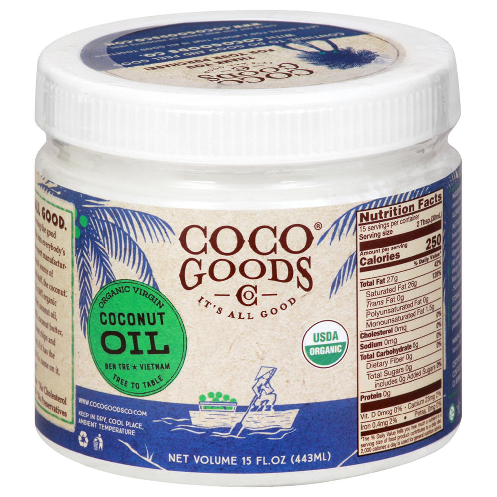 Coco Goods Organic Virgin Coconut Oil, 15 oz