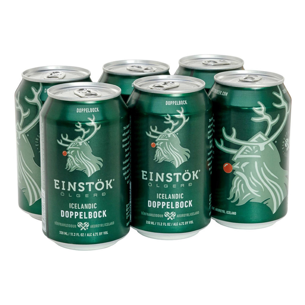 Einstok Dopplebock Beer 6 pk Cans, 12 oz