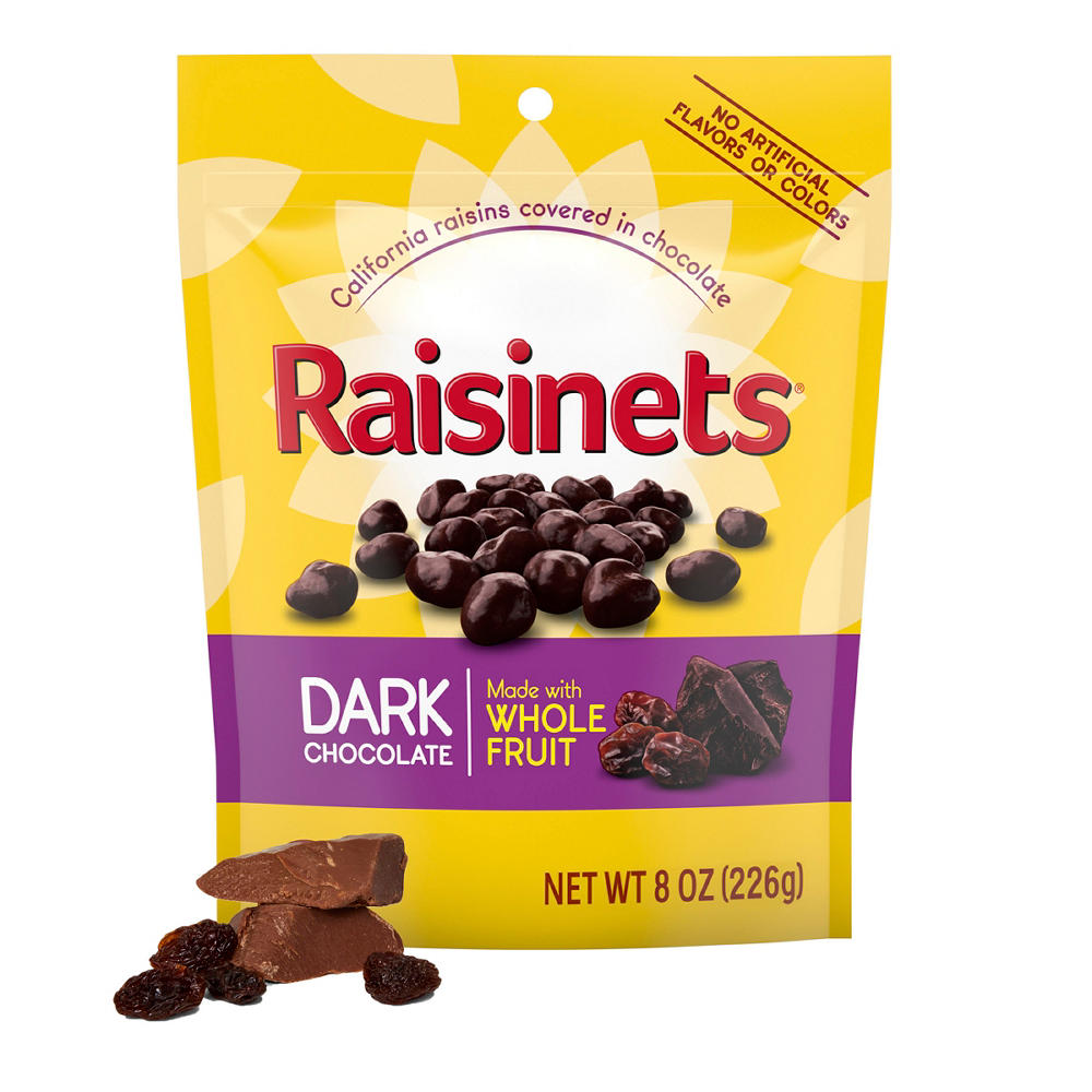 Raisinets Dark Chocolate Covered California Raisins, 8 oz