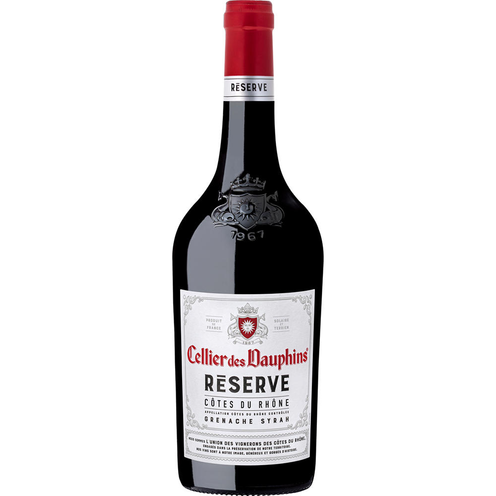 Cellier des Dauphins Côtes Du Rhône Reserve Red, 750 mL