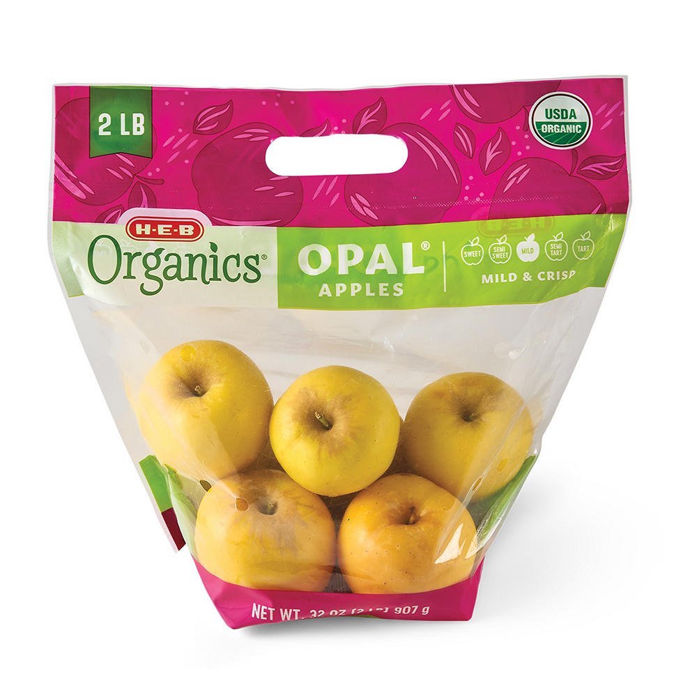 H-E-B Organics Fresh Opal Apples, 2 lb bag