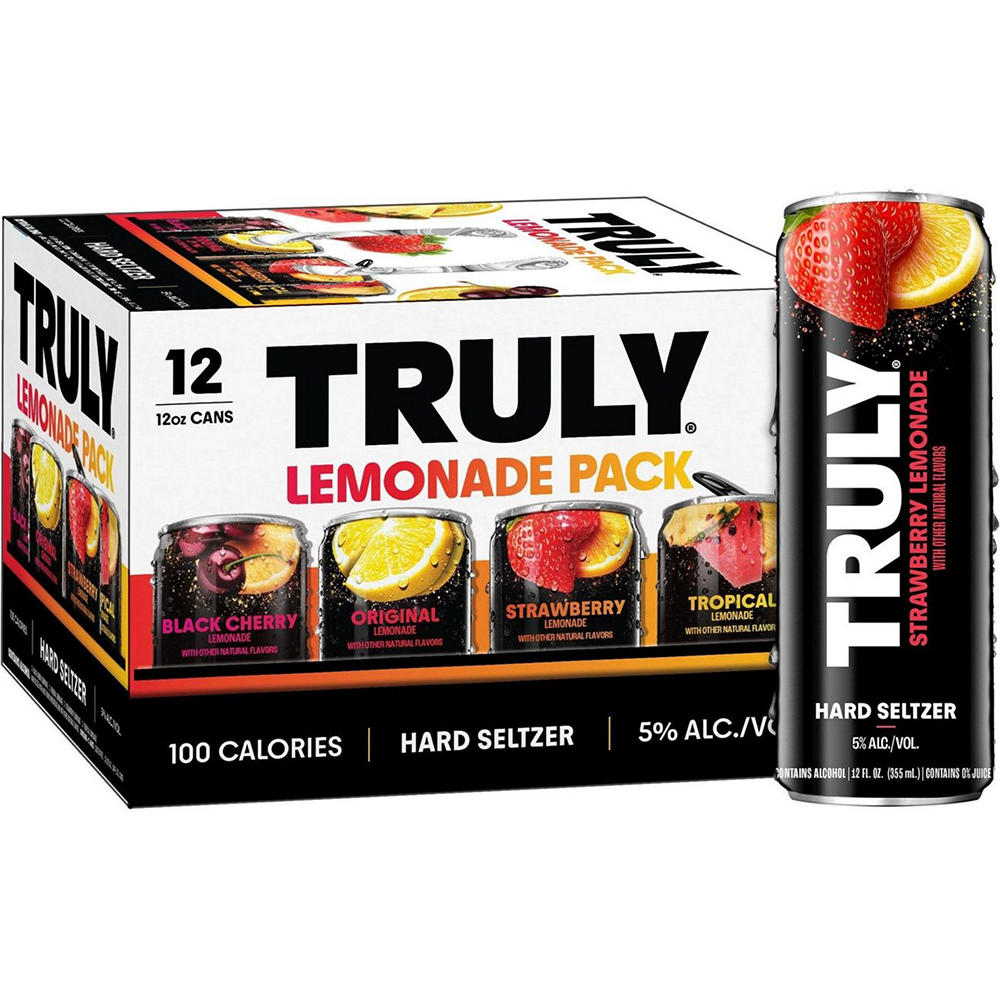 Truly Hard Seltzer Lemonade Variety 12 pk Cans, 12 oz
