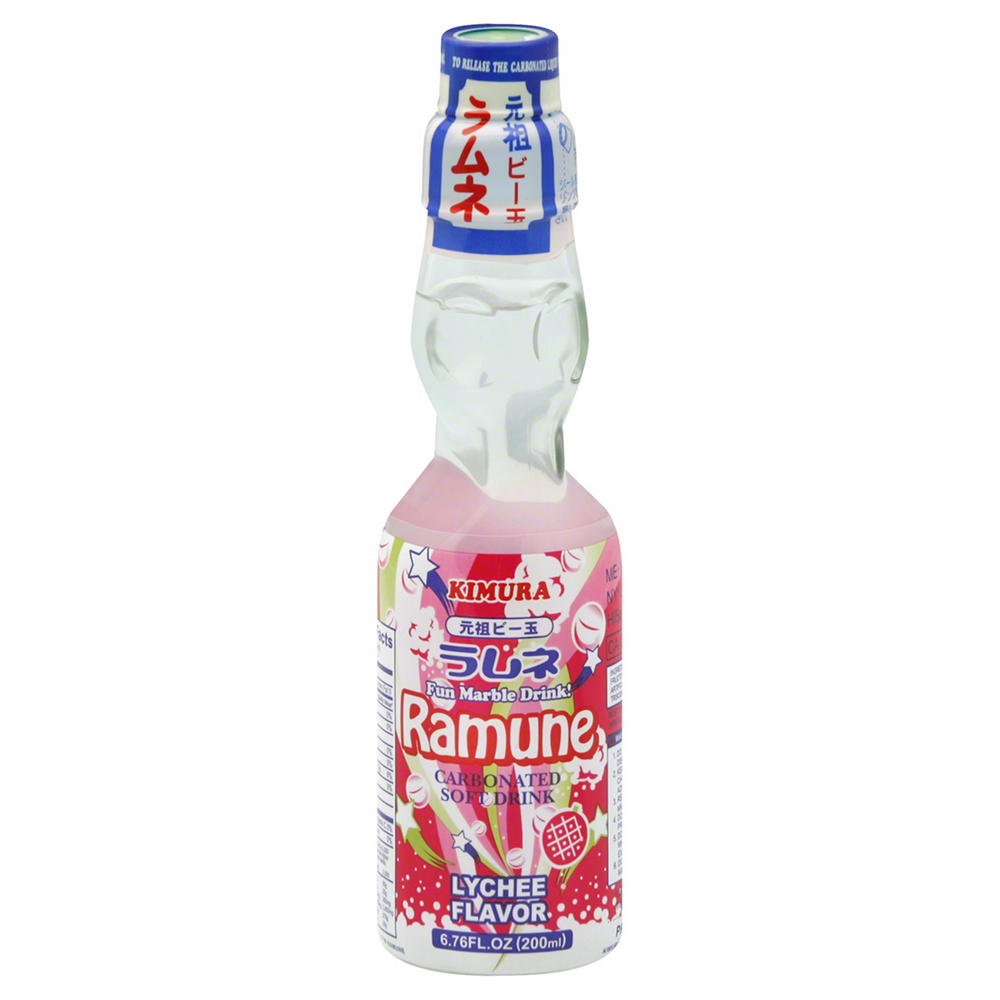 Kimura Ramune Lychee-Flavored Soda, 6.76 fl oz
