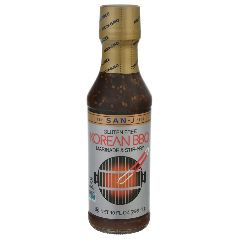 San-J Korean BBQ Marinade & Stir Fry Sauce, 10 oz