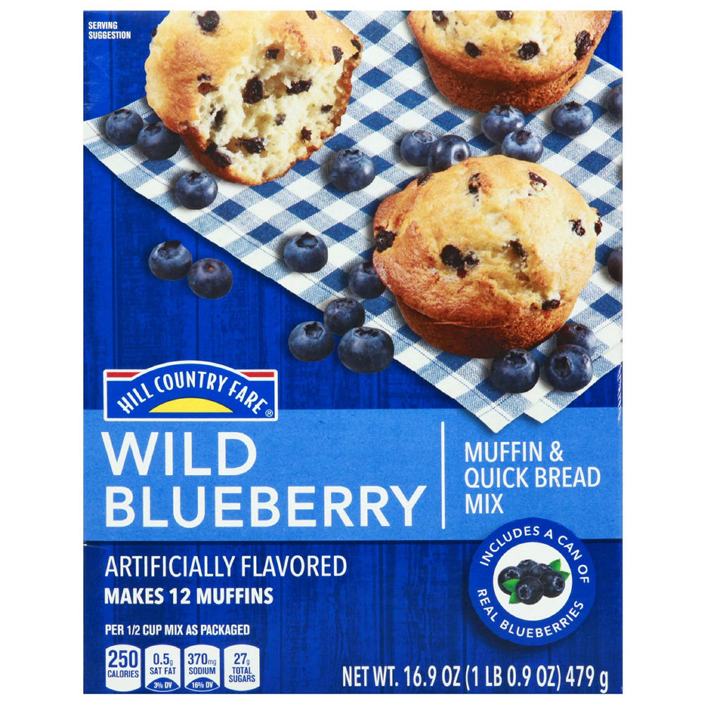 Hill Country Fare Wild Blueberry Muffin & Quick Bread Mix, 16.9 oz