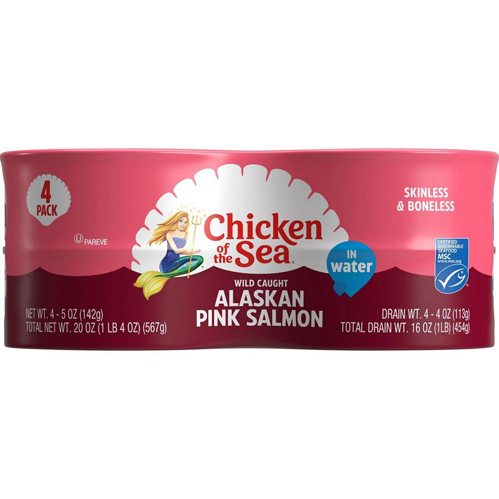 Chicken of the Sea Pink Salmon, 4 ct