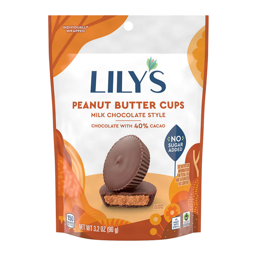 Lily's Milk Chocolate Style Peanut Butter Cups, 3.2 oz