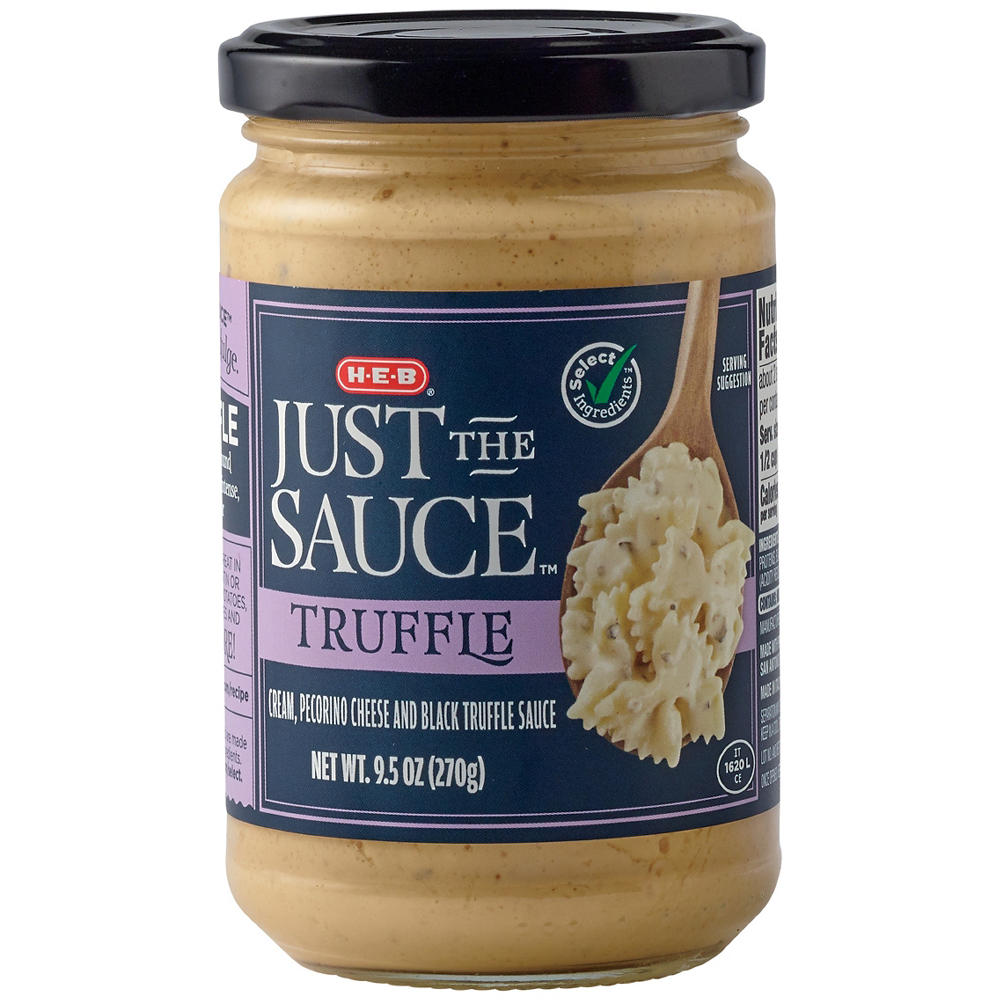 H-E-B Just the Sauce - Truffle, 9.5 oz