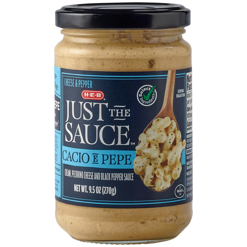 H-E-B Just the Sauce - Cacio e Pepe, 9.5 oz