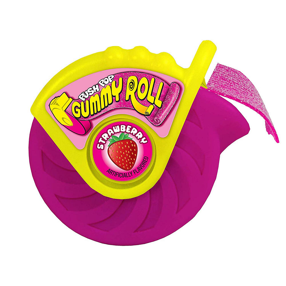 Push Pop Gummy Roll Candy, Assorted Flavors, 1.4 oz