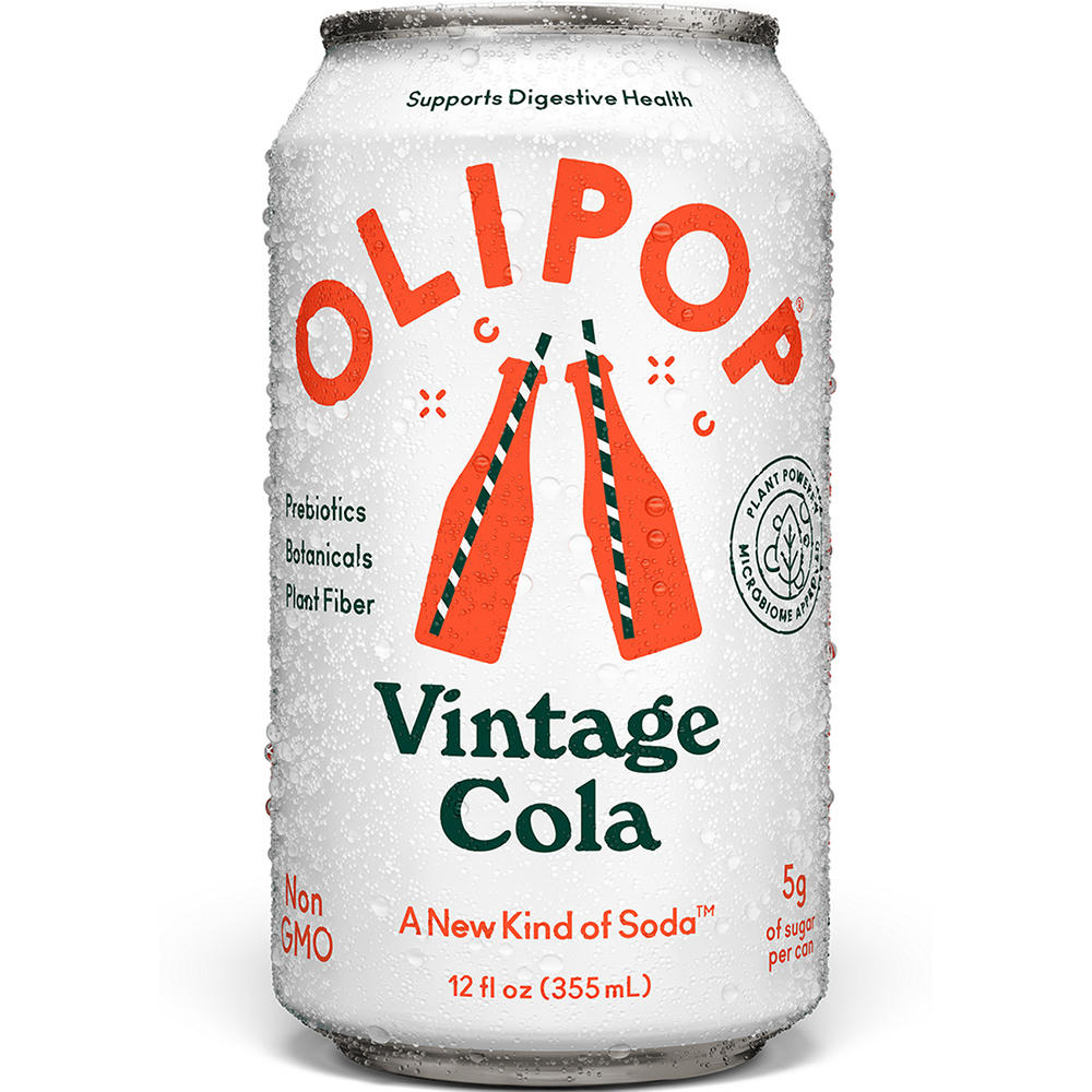 Olipop Prebiotic Soda - Vintage Cola, 12 oz