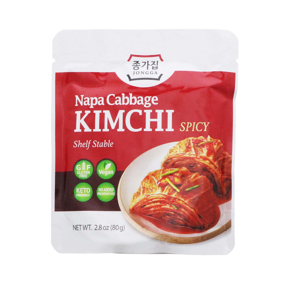 Jongga Napa Cabbage Kimchi - Spicy, 2.8 oz