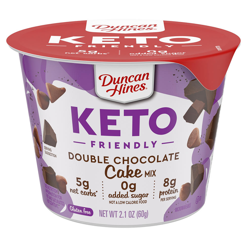 Duncan Hines Keto Friendly Double Chocolate Cake Mix, 2.1 oz