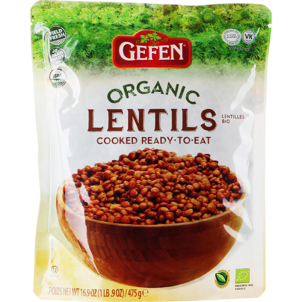 Gefen Kosher Organic Lentils, 16.9 oz