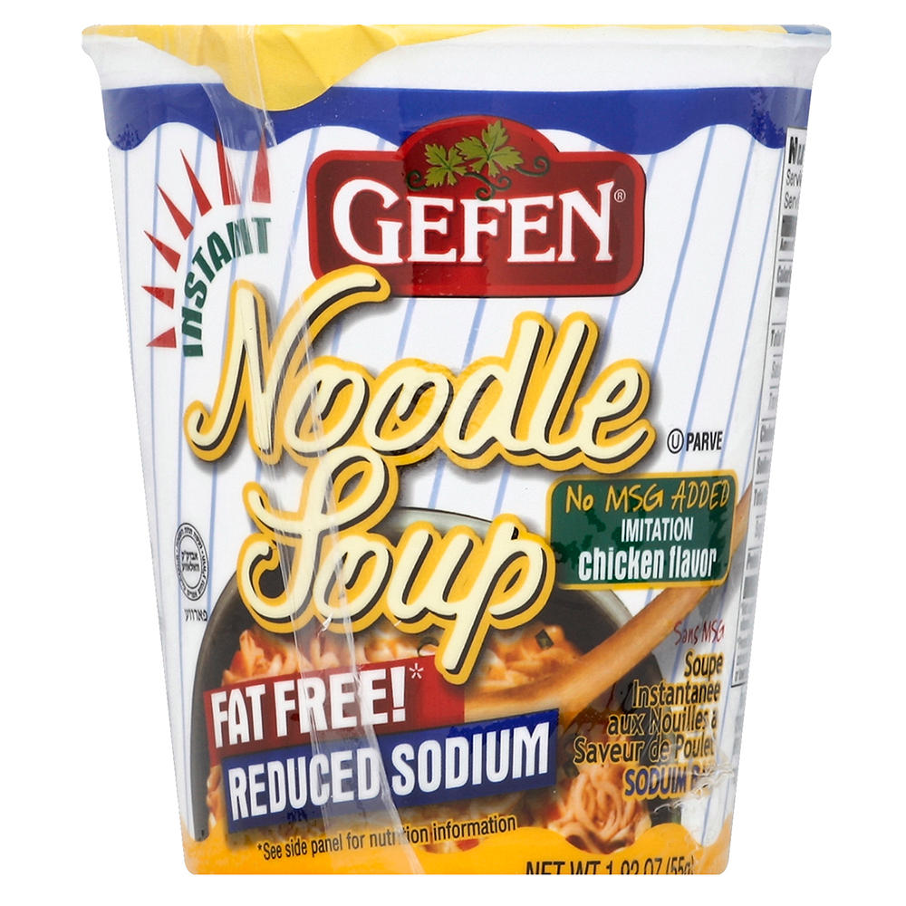 Gefen Kosher Reduced Sodium Chicken Flavor Instant Noodle Soup, 1.92 oz
