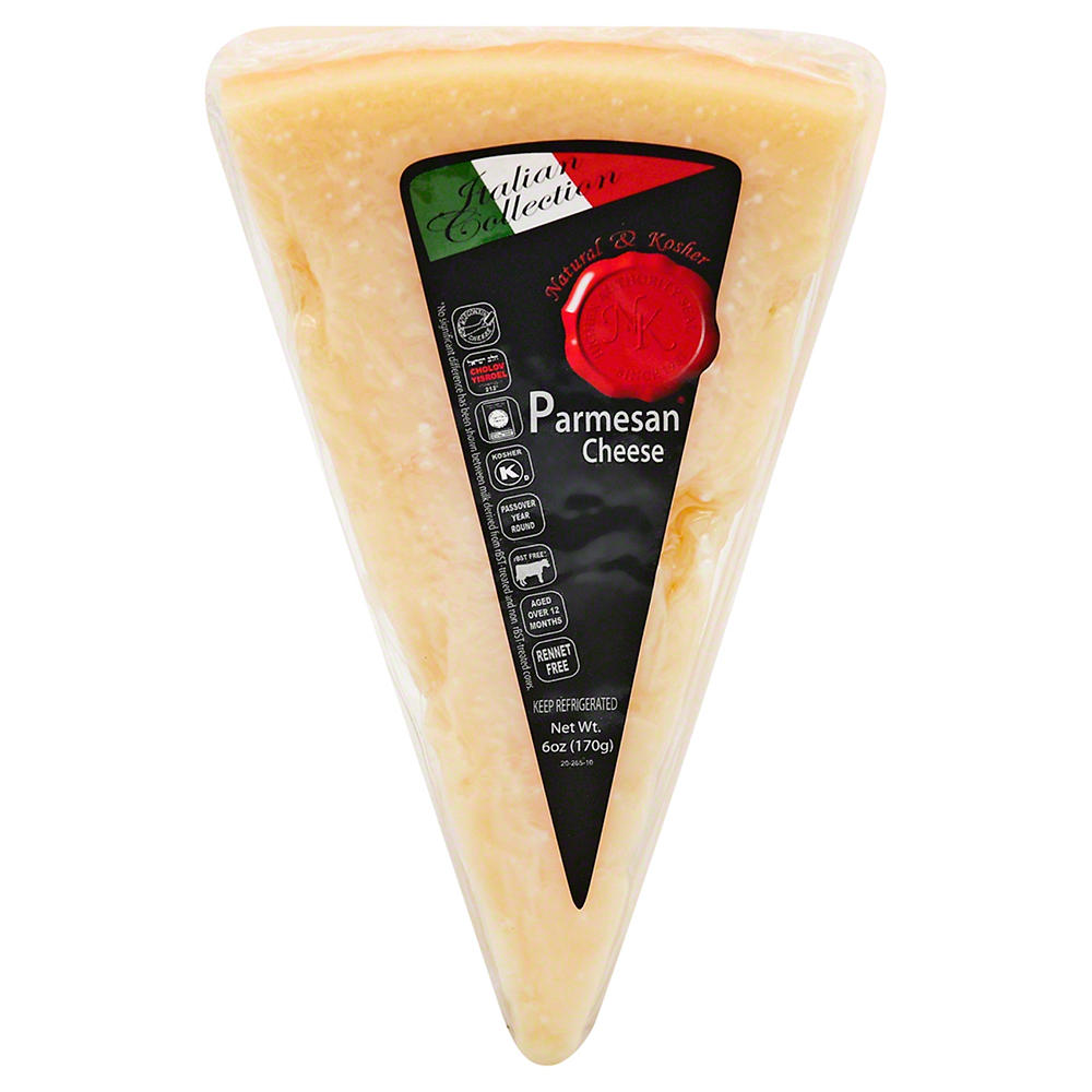 Natural & Kosher Kosher Parmesan Cheese Wedge, 6 oz