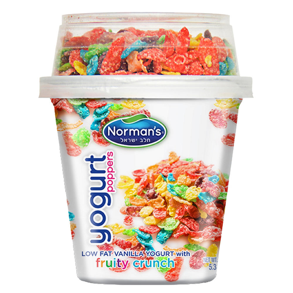 Norman's Low Fat Vanilla with Fruity Crunch Yogurt Popper, 5.3 oz