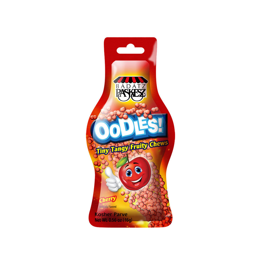Paskesz Oodles Kosher Cherry Fruity Chews, 0.56 oz
