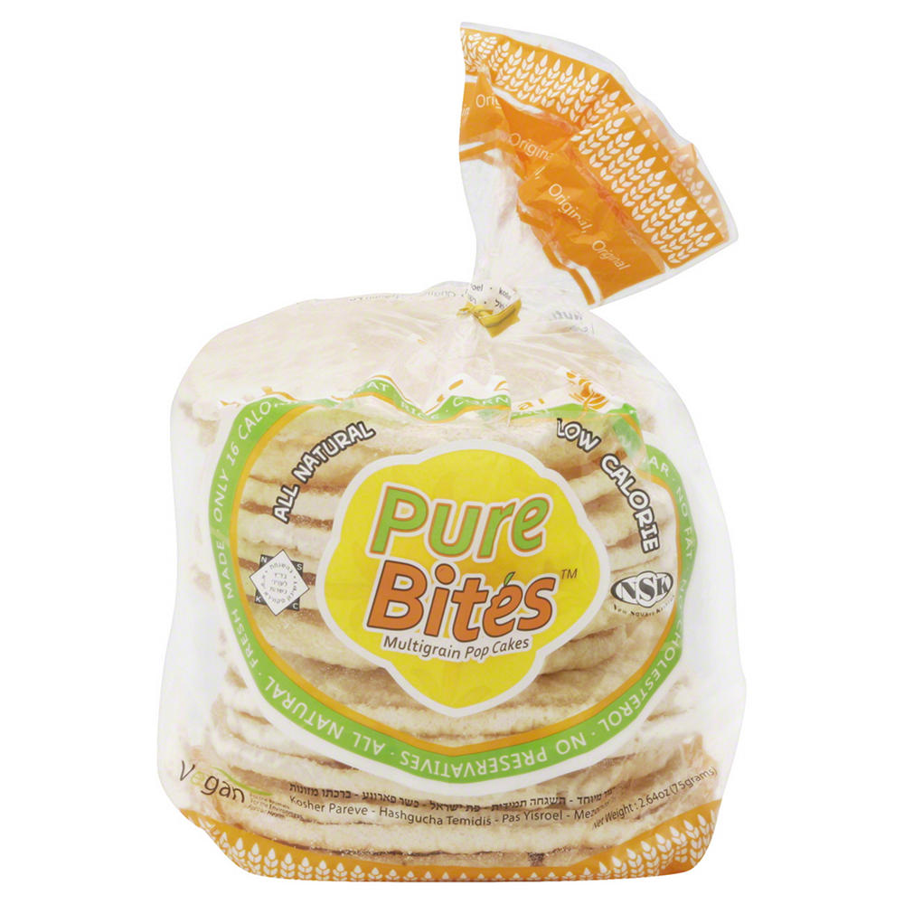 Pure Bites Kosher Multigrain Pop Cakes, 2.64 oz