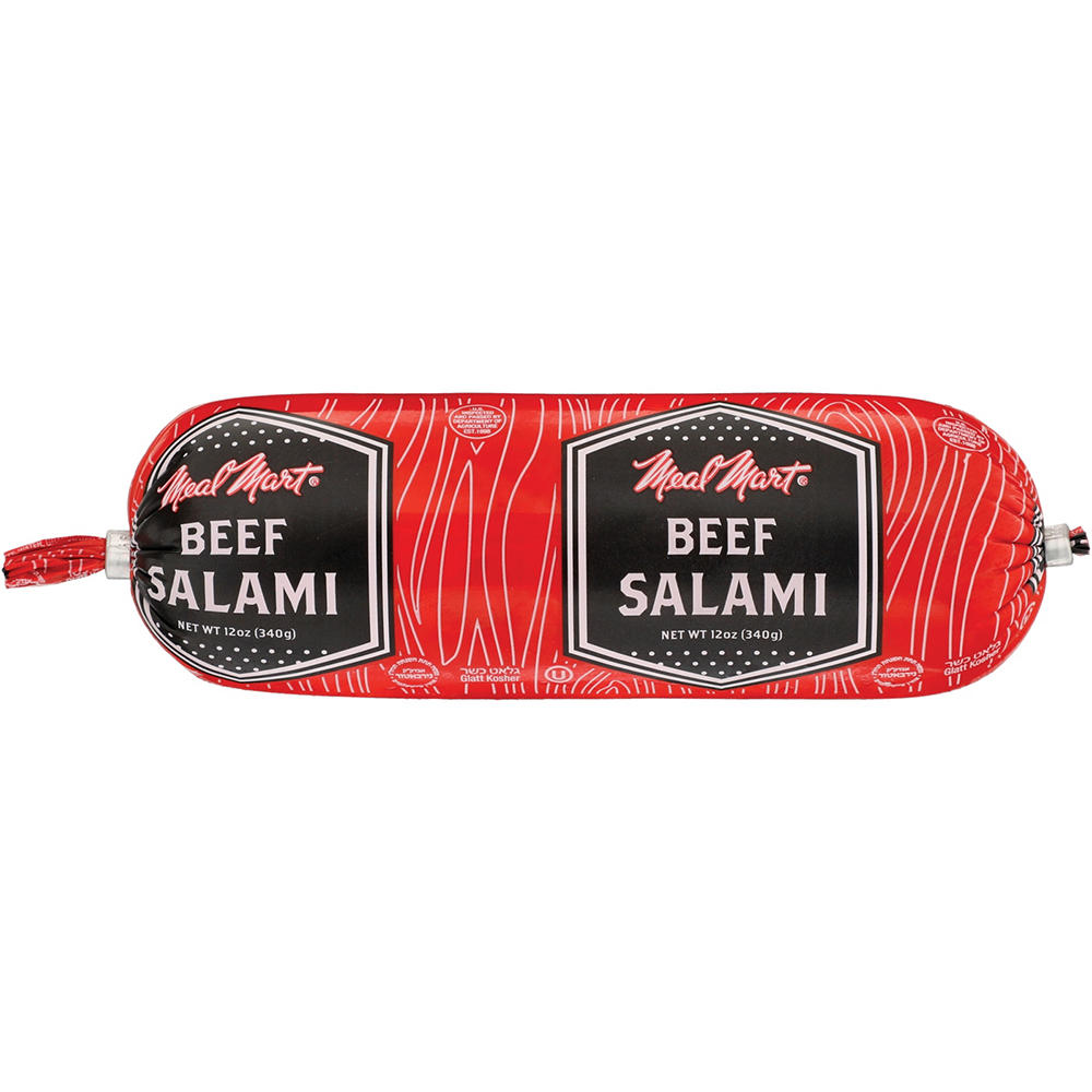 Meal Mart Beef Salami, Kosher, 12 oz