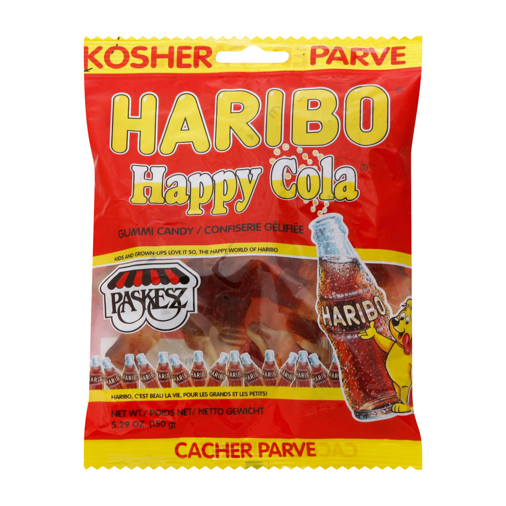 Haribo Kosher Happy Cola Gummi Candy, 5 oz