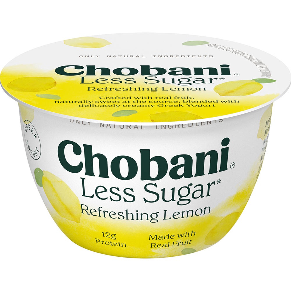 Chobani Less Sugar Fino Lemon Greek Yogurt , 5.3 oz