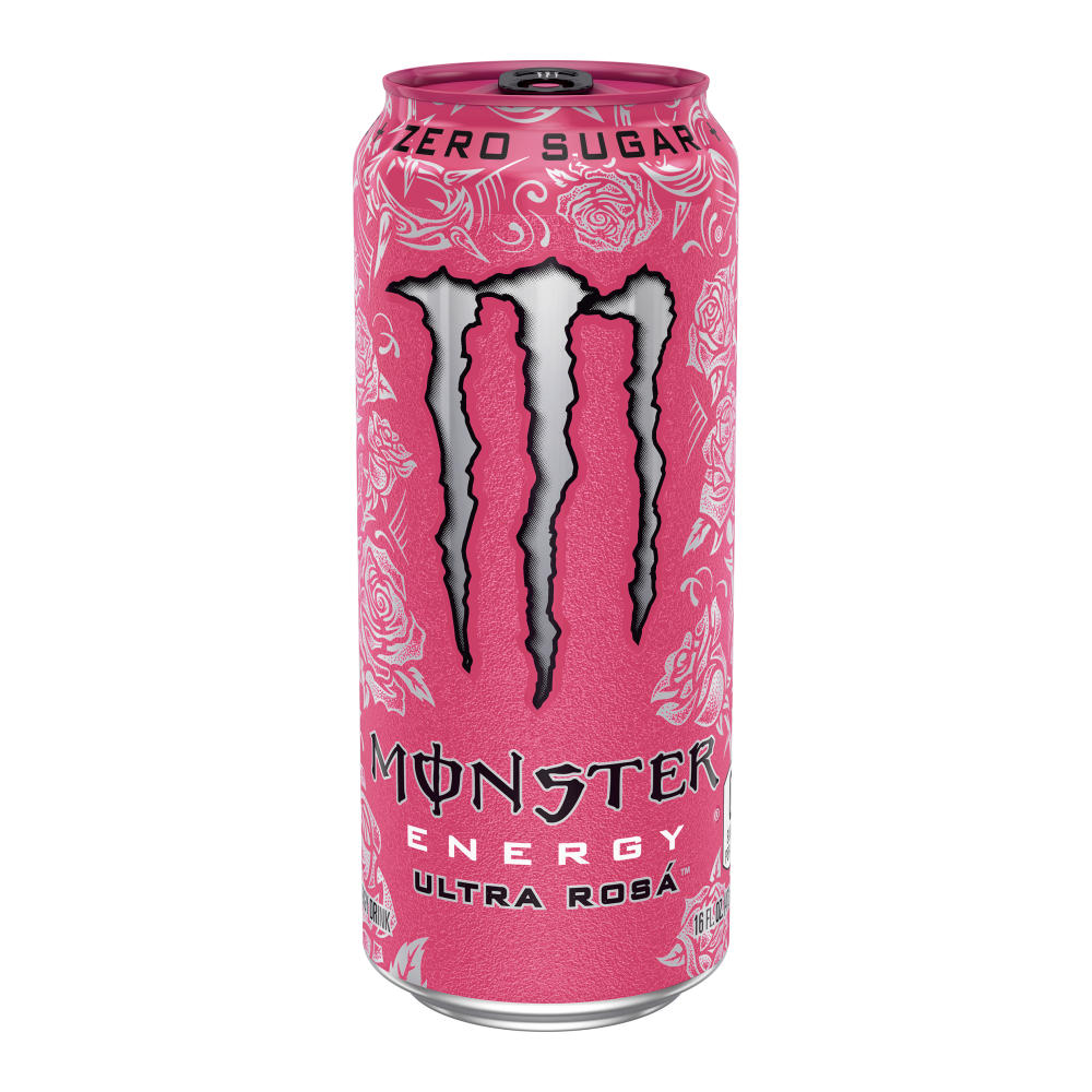 Monster Energy Ultra Rosa, Sugar Free Energy Drink, 16 oz