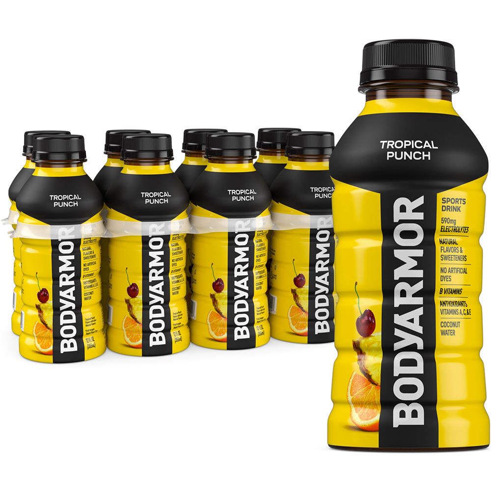BODYARMOR Tropical Punch Electrolyte Sports Drink 8 pk Bottles, 12 oz