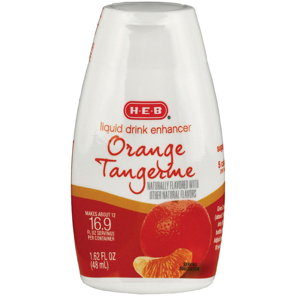 H-E-B Liquid Drink Enhancer - Orange Tangerine, 1.62 oz