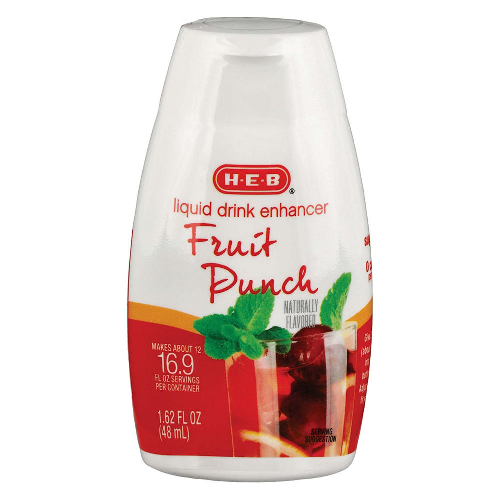 H-E-B Liquid Drink Enhancer - Fruit Punch, 1.62 oz