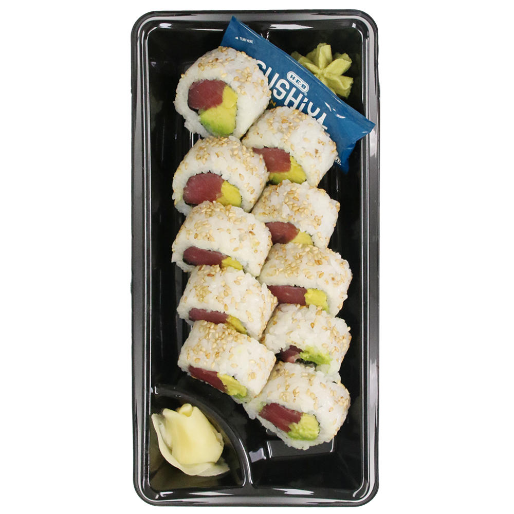 H-E-B Sushiya Tuna Avocado Roll – Kosher, 10 pc