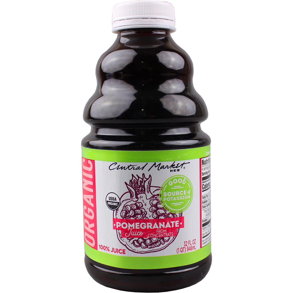 Central Market Organic 100% Pomegranate Juice, 32 oz