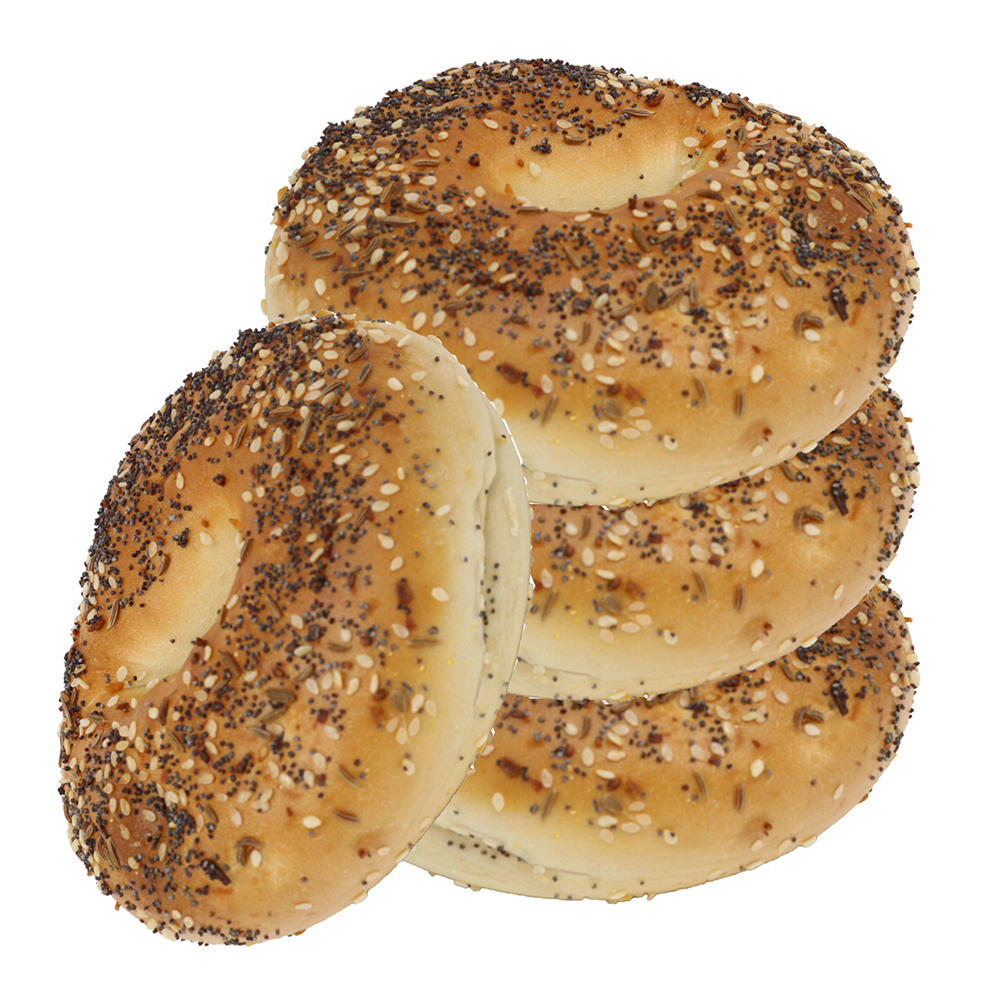 H-E-B Kosher Everything Bagels, 4 ct