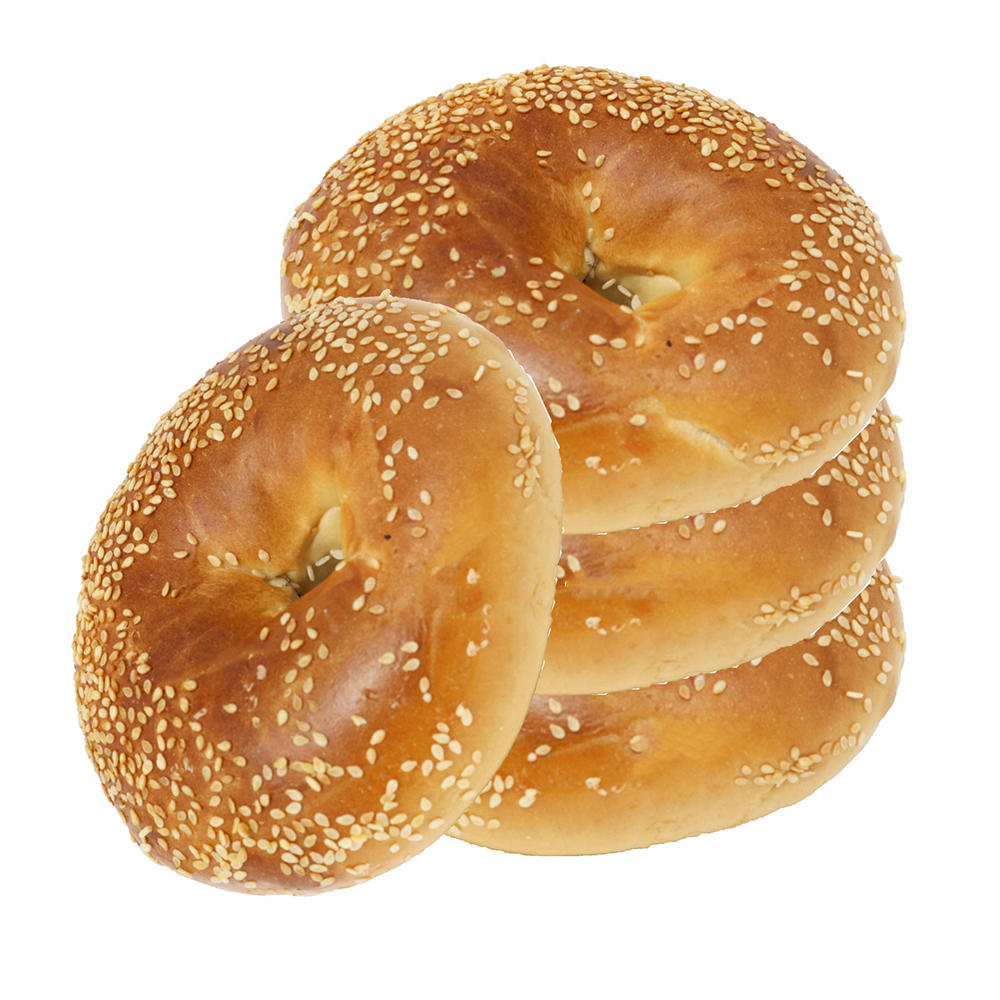 H-E-B Kosher Sesame Seed Bagels, 4 ct