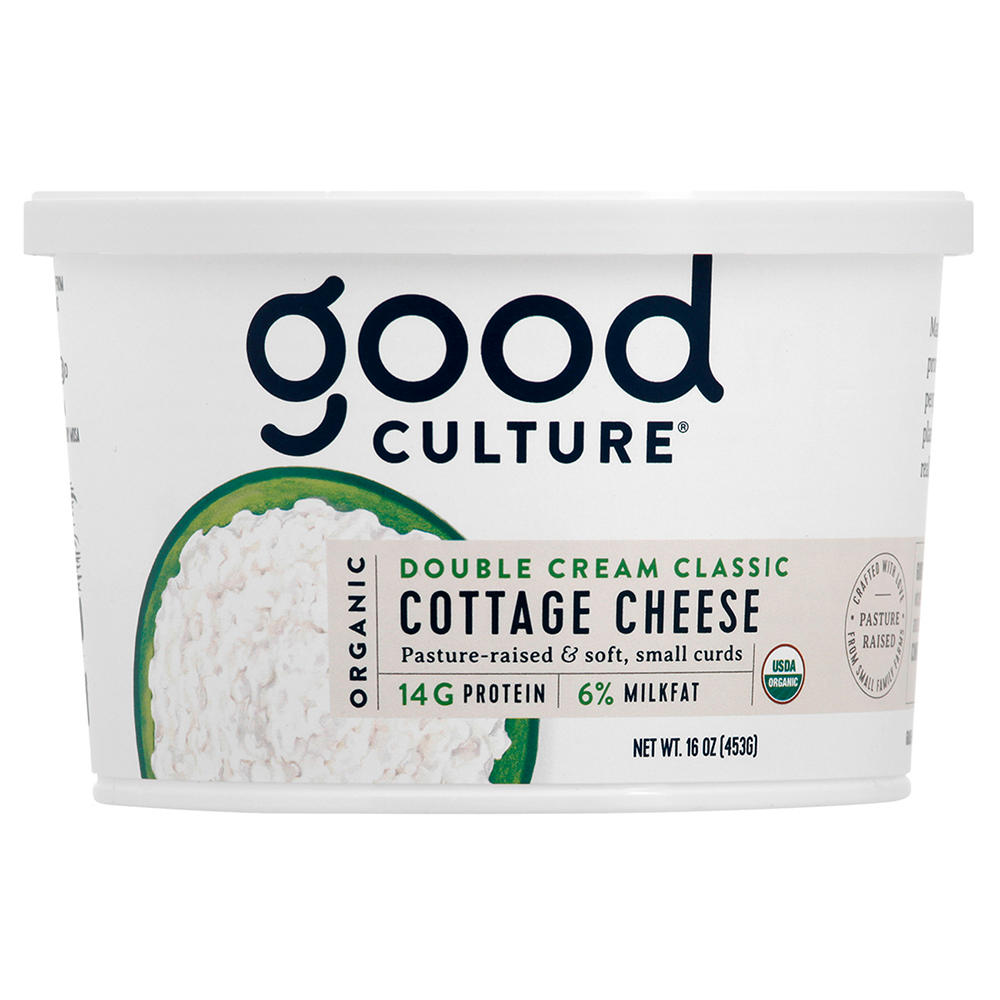 Good Culture Double Cream 6% Milkfat Cottage Cheese, 16 oz