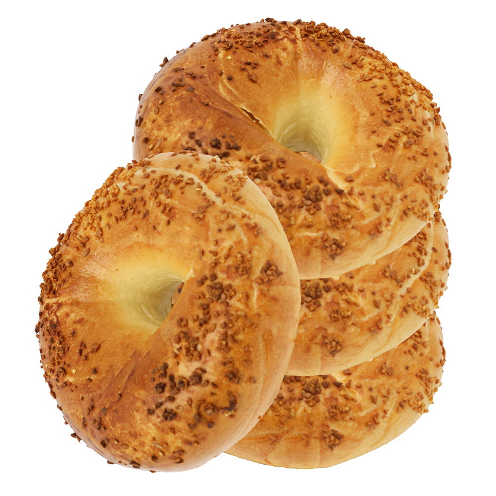 H-E-B Kosher Garlic Bagels, 4 ct