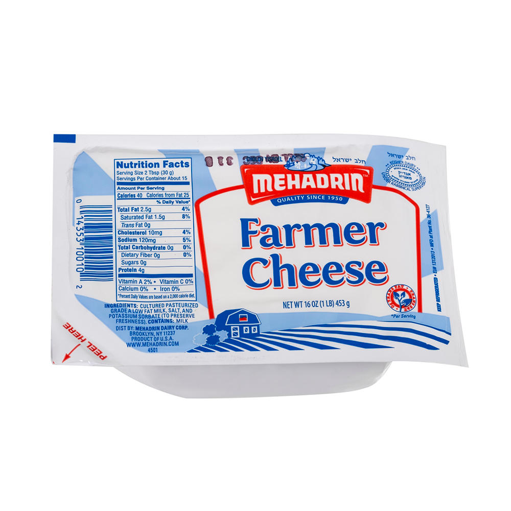 Mehadrin Farmer Cheese, 16 oz