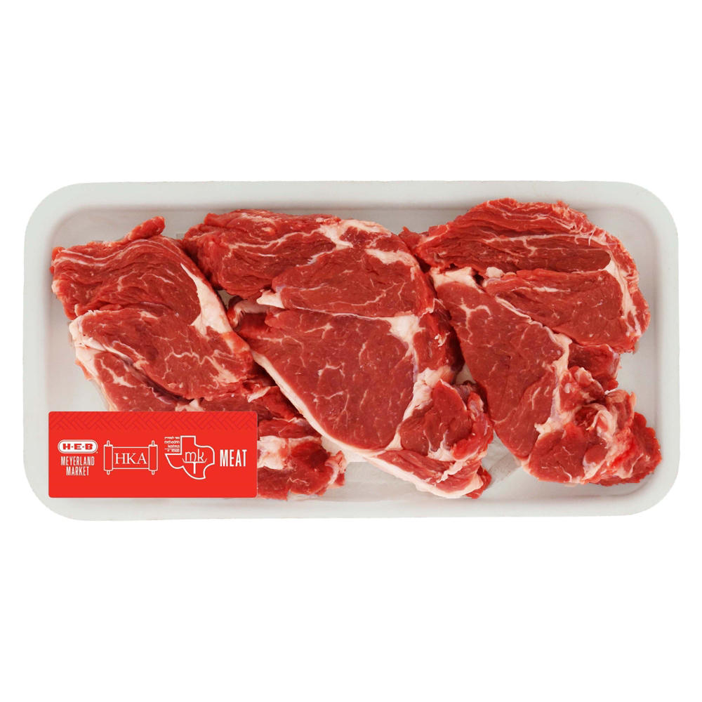H-E-B Kosher Beef Chuck Eye Steak Boneless, Avg. 1.17 lbs