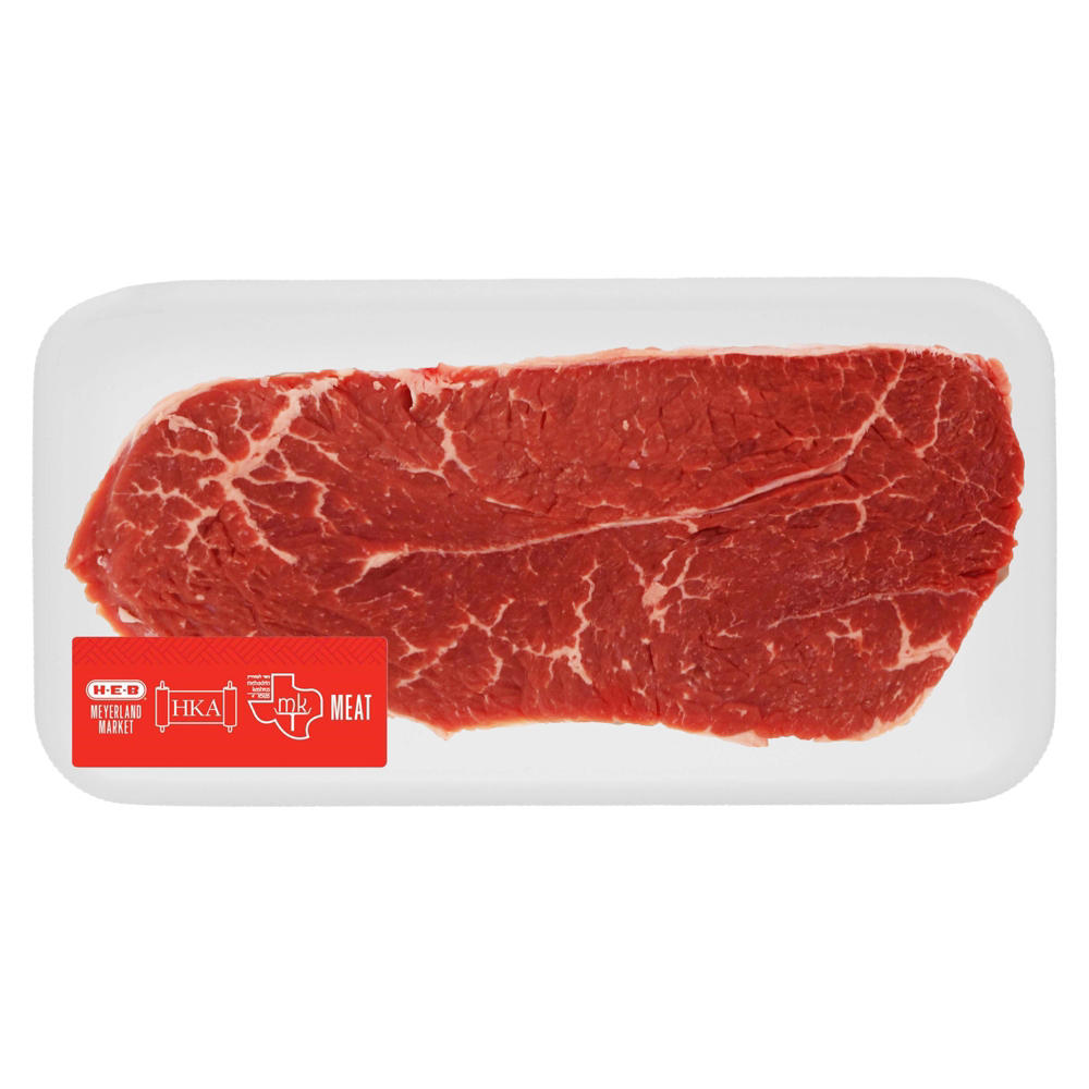 H-E-B Kosher Beef Shoulder Steak Boneless, Avg. 0.51 lb