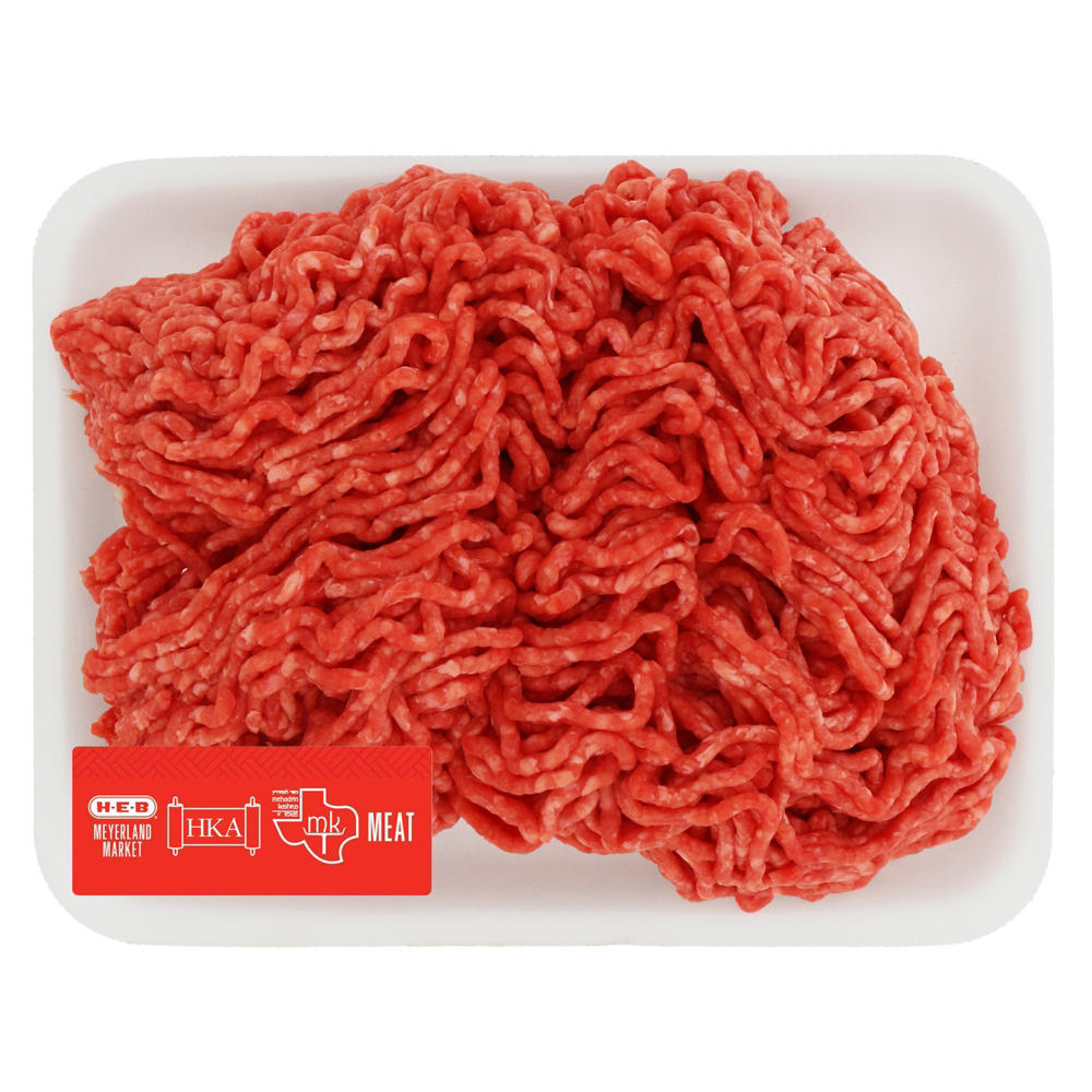 H-E-B Kosher Ground Beef Chuck 80% Lean, Value Pack, Avg. 2.06 lbs