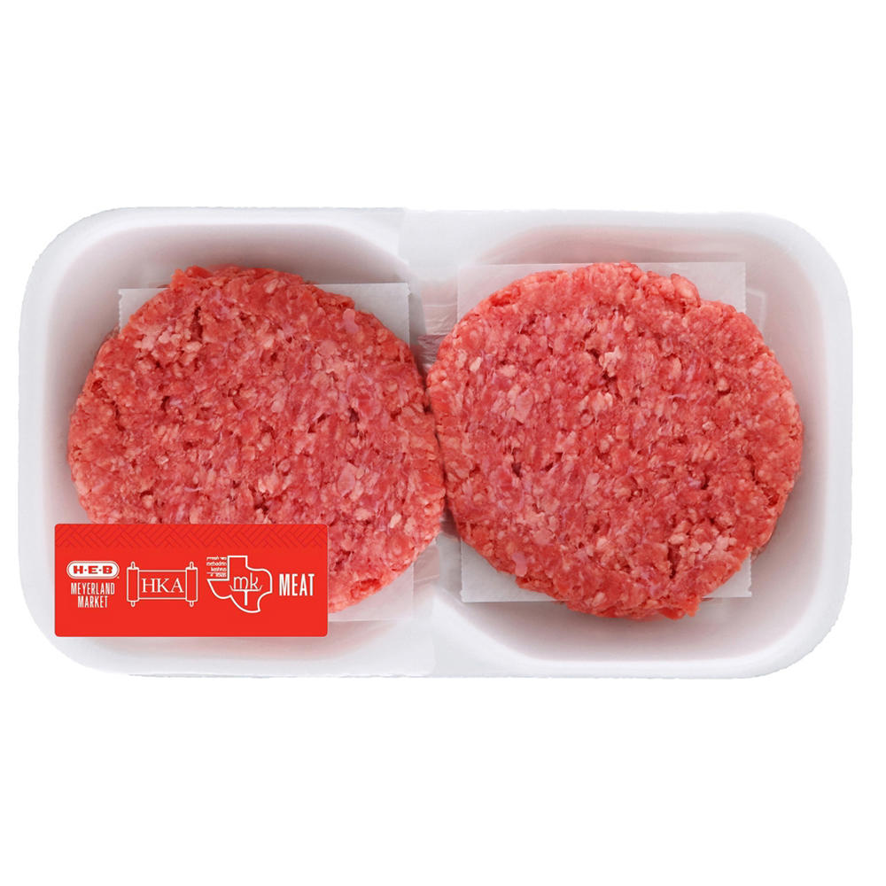 H-E-B Kosher Ground Beef Chuck Patties 80% Lean, Avg. 0.76 lb