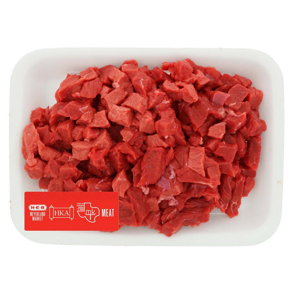 H-E-B Kosher Beef Cubes Fine Diced Boneless, Avg. 0.83 lb